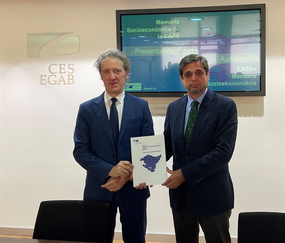 El CES Vasco ha presentado esta mañana la Memoria Socioeconómica correspondiente al año 2023