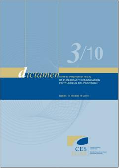 Dictamen 3/10 sobre el Anteproyecto de Ley de Publicidad y Comunicación Institucional del País Vasco.