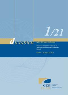 Dictamen 1/21 relativo al Anteproyecto de Ley de Memoria Histórica y Democrática de Euskadi 