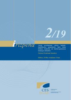 2/19 Irizpena,  Arreta goiztiarraren arloko lanbide-kualifikazioa egiaztatzeko balio duten tituluen, ikasketen eta lanbide-gaitasunen katalogoa zehazteko dekretu-proiektuari buruzkoa