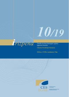 10/19  Irizpena, familia eta lan bizia bateragarri egiteko laguntzen inguruko dekretu-proiektuari buruzkoa