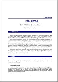 2002. Urtea. 1/02 II EAEKO GAZTE PLANAren Zirriborroaren Gainean (pdf).