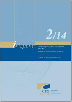 2/14 Irizpena, Ikuskizun publikoei eta jolas-jarduerei buruzko legearen aurreproiektuaren ingurukoa.