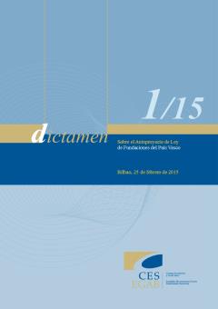 Dictamen 1/15 sobre el Anteproyecto de Ley de Fundaciones del País Vasco