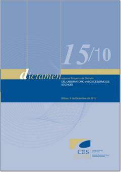 Dictamen 15/10 sobre el Proyecto de Decreto del Observatorio Vasco de Servicios Sociales