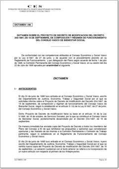 Año 1998 Dictamen 1/98 sobre el Consejo Vasco de Bienestar Social (pdf).
