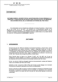 Año 1998 Dictamen 5/98 sobre programa de empleo y formación (pdf).